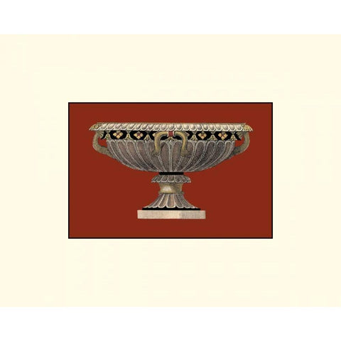 Small Antique Vase II Gold Ornate Wood Framed Art Print with Double Matting by Antonini, Da Carlo