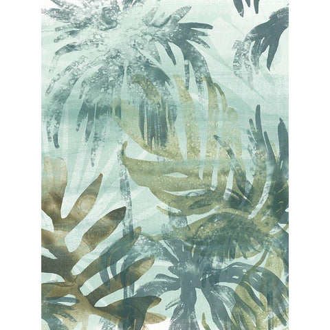Palm Island I Black Modern Wood Framed Art Print by Vess, June Erica