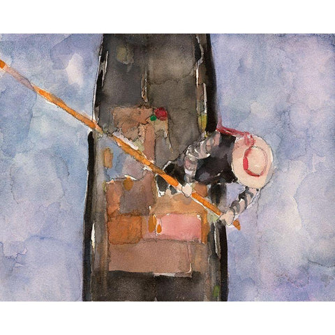 Above the Gondola I Black Modern Wood Framed Art Print by Dixon, Samuel