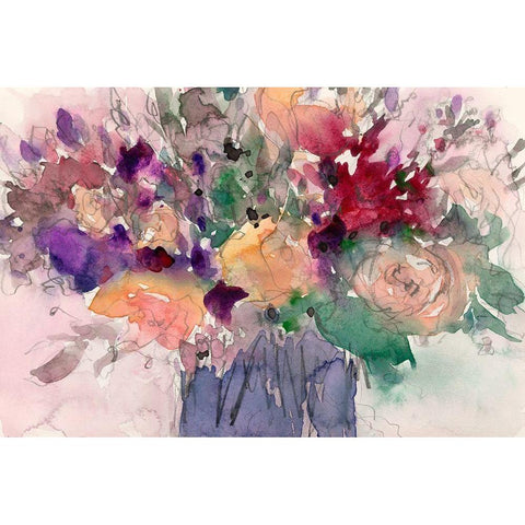 Wild Beauty I Black Modern Wood Framed Art Print with Double Matting by Dixon, Samuel