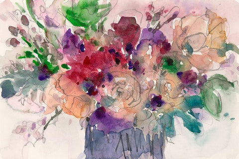 Wild Beauty II Black Ornate Wood Framed Art Print with Double Matting by Dixon, Samuel