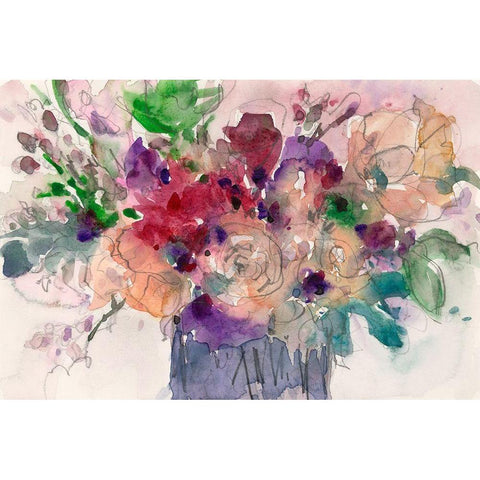 Wild Beauty II Black Modern Wood Framed Art Print with Double Matting by Dixon, Samuel