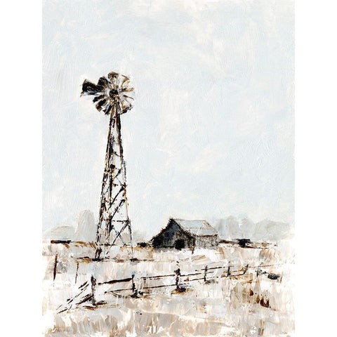 Rustic Prairie I White Modern Wood Framed Art Print by Harper, Ethan