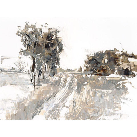 The First Frost II Black Modern Wood Framed Art Print by Harper, Ethan