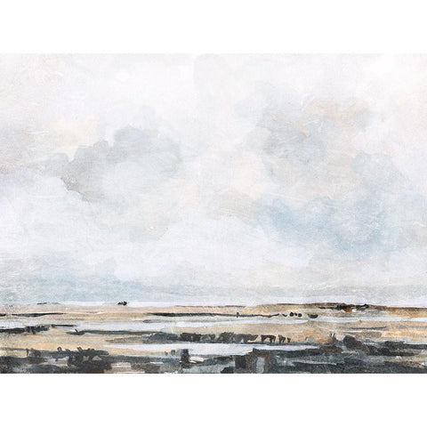 Ocean Inlet I Black Modern Wood Framed Art Print by Caroline, Emma