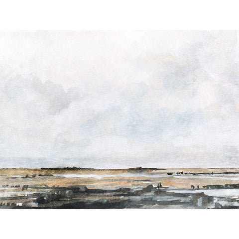 Ocean Inlet II White Modern Wood Framed Art Print by Caroline, Emma