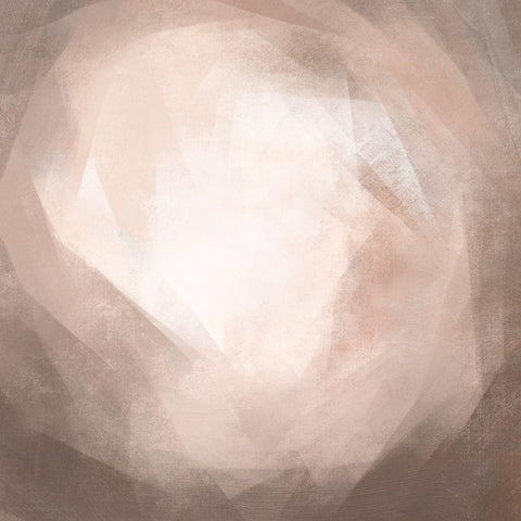 Blush Prism II Black Modern Wood Framed Art Print with Double Matting by Caroline, Emma