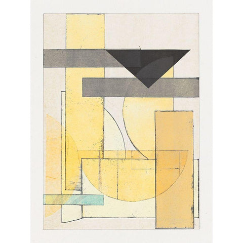 Mapping Bauhaus I Black Modern Wood Framed Art Print with Double Matting by Delamater, Rob