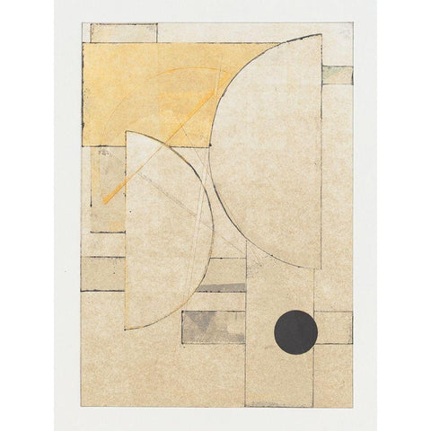 Mapping Bauhaus II White Modern Wood Framed Art Print by Delamater, Rob