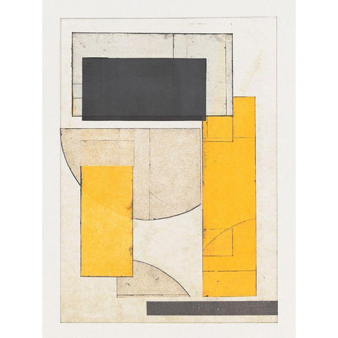 Mapping Bauhaus IV Black Modern Wood Framed Art Print with Double Matting by Delamater, Rob