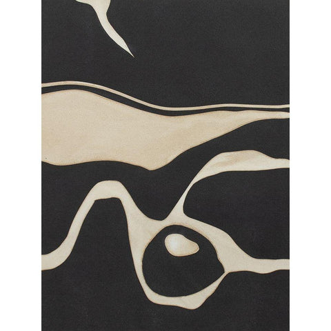 Tides in Sepia I Black Modern Wood Framed Art Print with Double Matting by Delamater, Rob