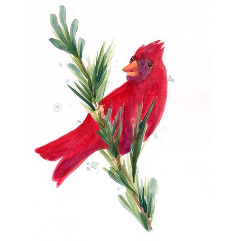 Warm Winter Wishes III Gold Ornate Wood Framed Art Print with Double Matting by Vess, June Erica