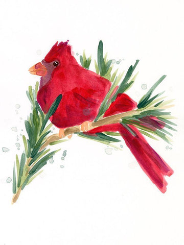 Warm Winter Wishes IV Black Ornate Wood Framed Art Print with Double Matting by Vess, June Erica