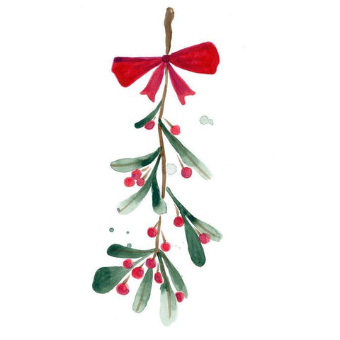 Warm Winter Wishes VI White Modern Wood Framed Art Print by Vess, June Erica