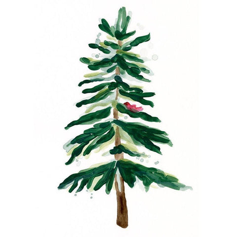 Warm Winter Wishes VII White Modern Wood Framed Art Print by Vess, June Erica