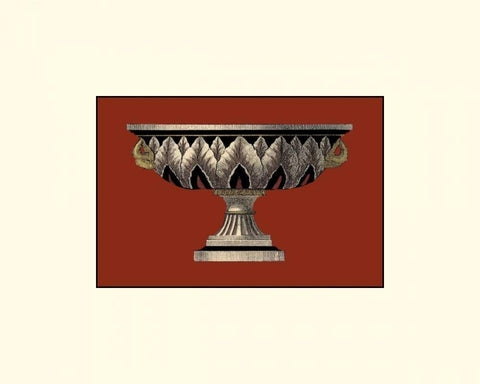 Small Antique Vase IV White Modern Wood Framed Art Print with Double Matting by Antonini, Da Carlo