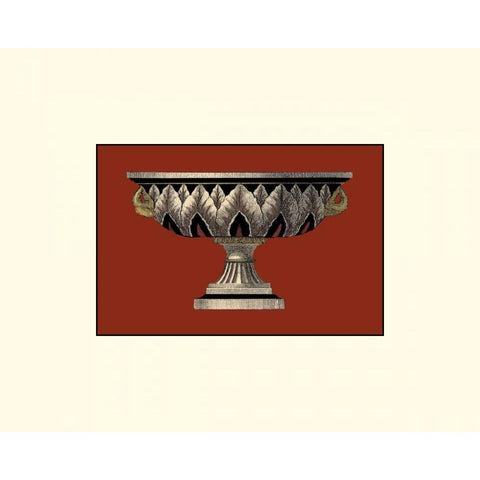 Small Antique Vase IV Gold Ornate Wood Framed Art Print with Double Matting by Antonini, Da Carlo