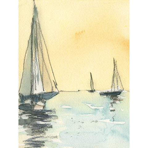 Kent Island II Gold Ornate Wood Framed Art Print with Double Matting by Dixon, Samuel