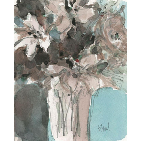 Two Hues I Black Modern Wood Framed Art Print by Dixon, Samuel