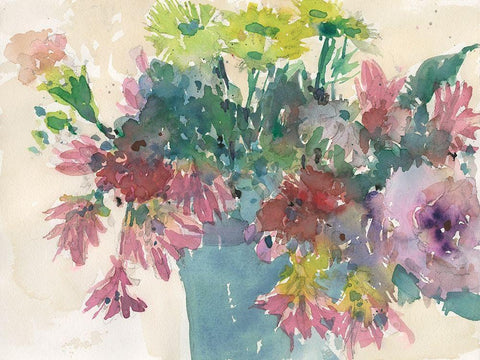 Assorted Summer Planter I Black Ornate Wood Framed Art Print with Double Matting by Dixon, Samuel