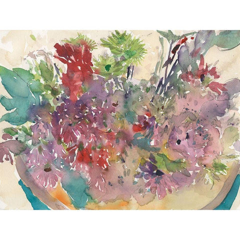 Assorted Summer Planter II Gold Ornate Wood Framed Art Print with Double Matting by Dixon, Samuel