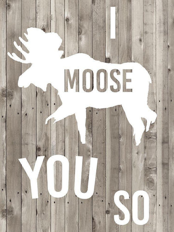 Lodge Pun IV White Modern Wood Framed Art Print with Double Matting by Studio W