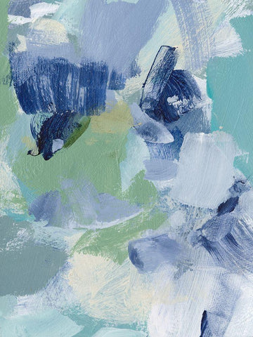 Northern Lights Abstract VI Black Ornate Wood Framed Art Print with Double Matting by Long, Christina