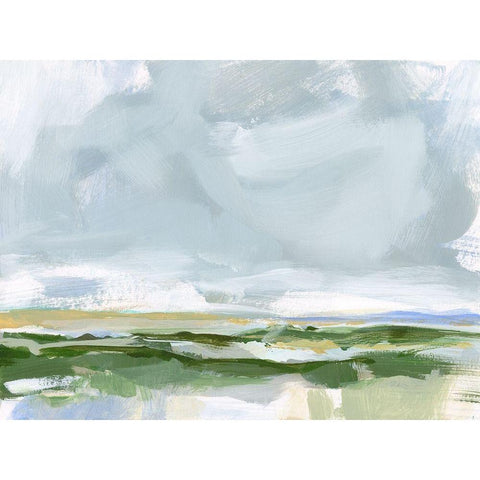 Soft Winds II White Modern Wood Framed Art Print by Long, Christina