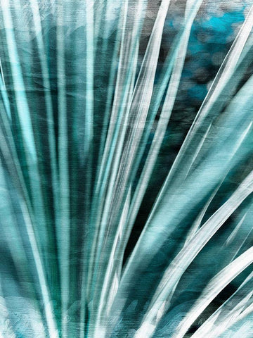 Greenery Essence I White Modern Wood Framed Art Print with Double Matting by Bane, Eva