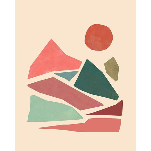 Tectonic Guide II White Modern Wood Framed Art Print by Green, Jacob