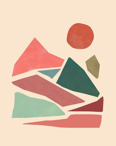 Tectonic Guide II White Modern Wood Framed Art Print with Double Matting by Green, Jacob