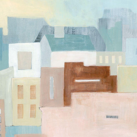 Eastside II White Modern Wood Framed Art Print by Popp, Grace