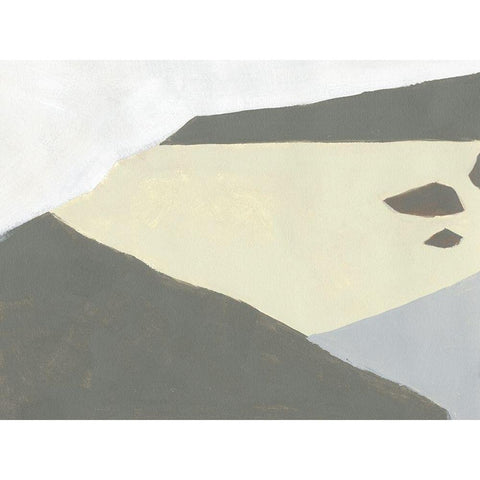 Landscape Composition I White Modern Wood Framed Art Print by Green, Jacob