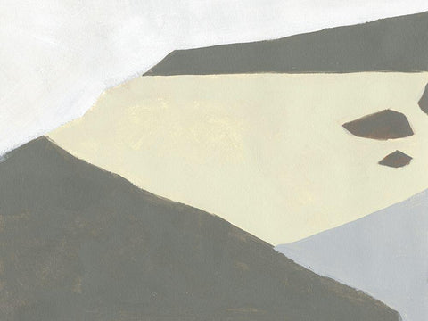 Landscape Composition I Black Ornate Wood Framed Art Print with Double Matting by Green, Jacob