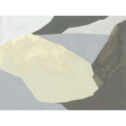 Landscape Composition II Black Modern Wood Framed Art Print with Double Matting by Green, Jacob