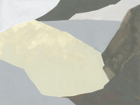 Landscape Composition II Black Ornate Wood Framed Art Print with Double Matting by Green, Jacob