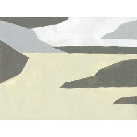 Landscape Composition III Black Modern Wood Framed Art Print with Double Matting by Green, Jacob