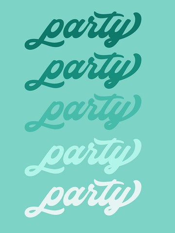 Lets Party II Black Ornate Wood Framed Art Print with Double Matting by Hambly, Anna