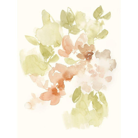 The Softest Petals I White Modern Wood Framed Art Print by Goldberger, Jennifer
