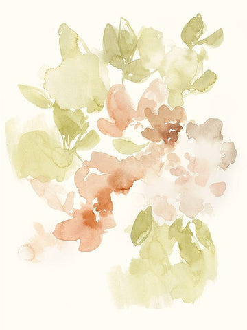 The Softest Petals I White Modern Wood Framed Art Print with Double Matting by Goldberger, Jennifer