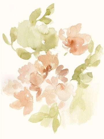 The Softest Petals II Black Ornate Wood Framed Art Print with Double Matting by Goldberger, Jennifer