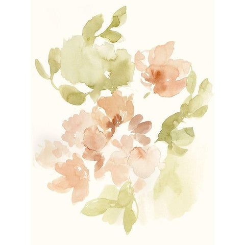 The Softest Petals II White Modern Wood Framed Art Print by Goldberger, Jennifer