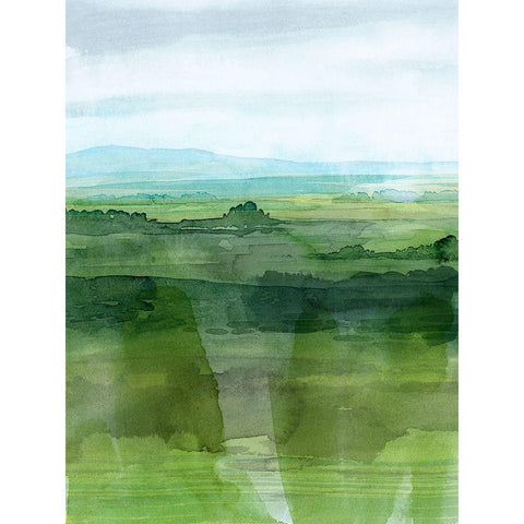 Jewel Tone Terrain I White Modern Wood Framed Art Print by Popp, Grace