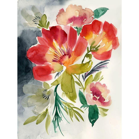 Twilight Brights I Black Modern Wood Framed Art Print by Goldberger, Jennifer