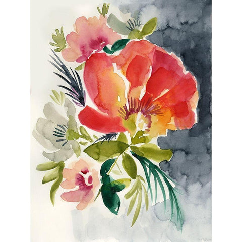 Twilight Brights II White Modern Wood Framed Art Print by Goldberger, Jennifer