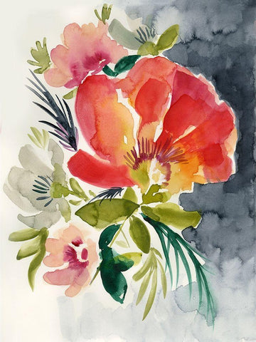 Twilight Brights II Black Ornate Wood Framed Art Print with Double Matting by Goldberger, Jennifer