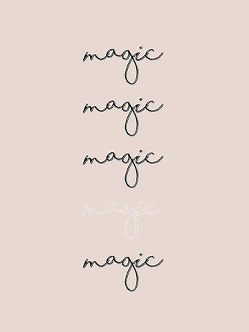 Vibes I Black Ornate Wood Framed Art Print with Double Matting by Hambly, Anna