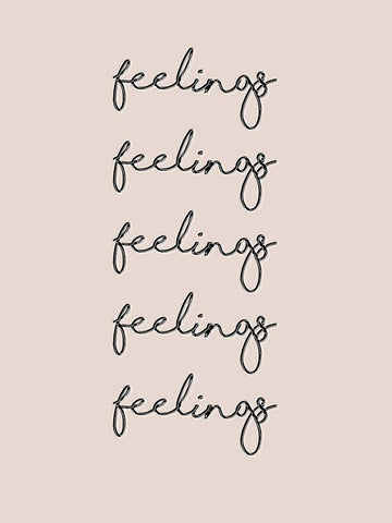 Vibes II Black Ornate Wood Framed Art Print with Double Matting by Hambly, Anna