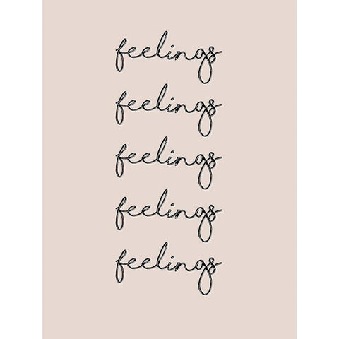 Vibes II Black Modern Wood Framed Art Print by Hambly, Anna