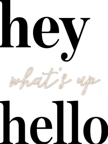 Whats Up I White Modern Wood Framed Art Print with Double Matting by Hambly, Anna